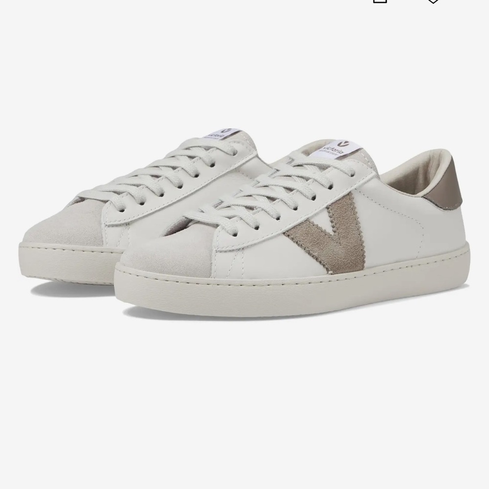 VICTORIA | White and Green Sneakers | Made in Spain